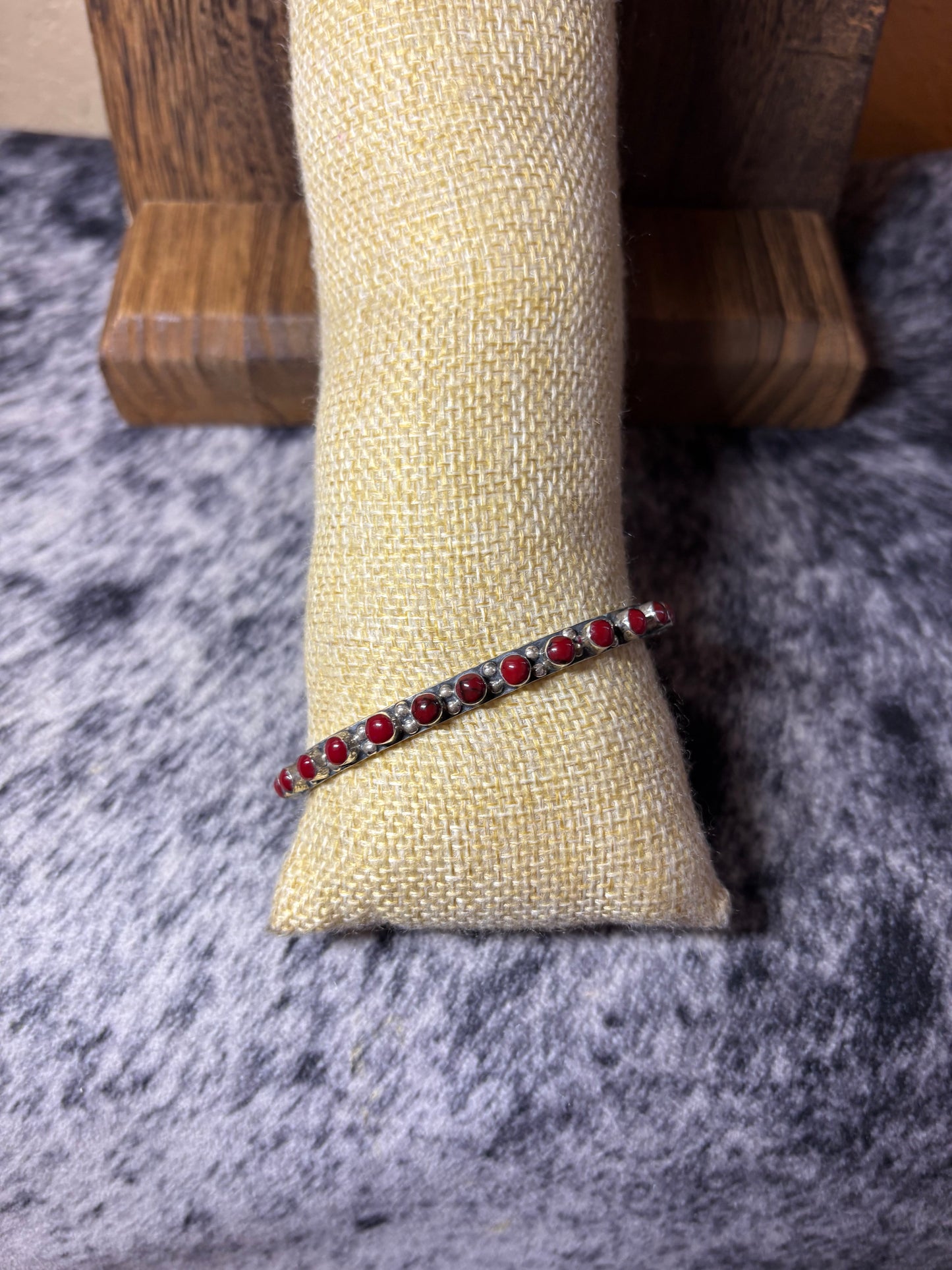 13 Stone Red Cuff
