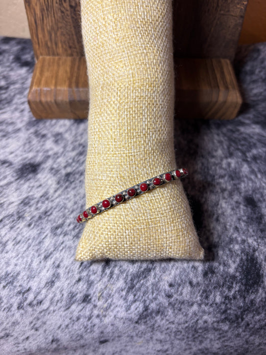 13 Stone Red Cuff