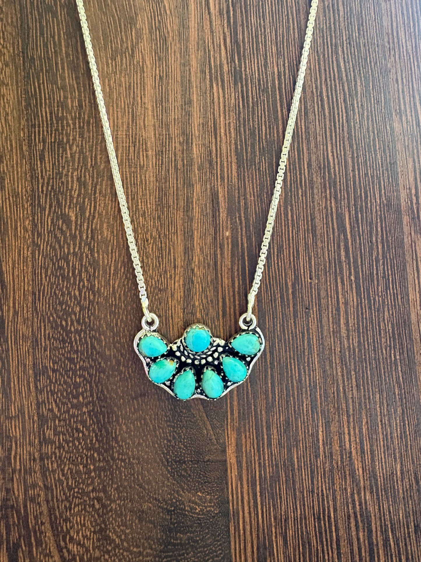 Kingman Half Cluster Necklace