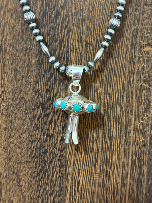 Turquoise Blossom Pendant
