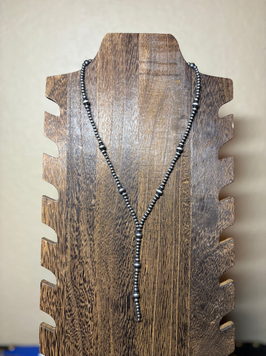 16” + 2” 3-6mm Lariat Necklace