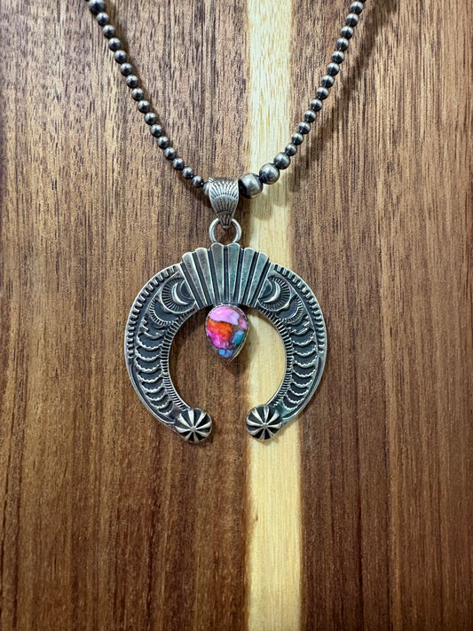 Pink Dahlia Naja Pendant