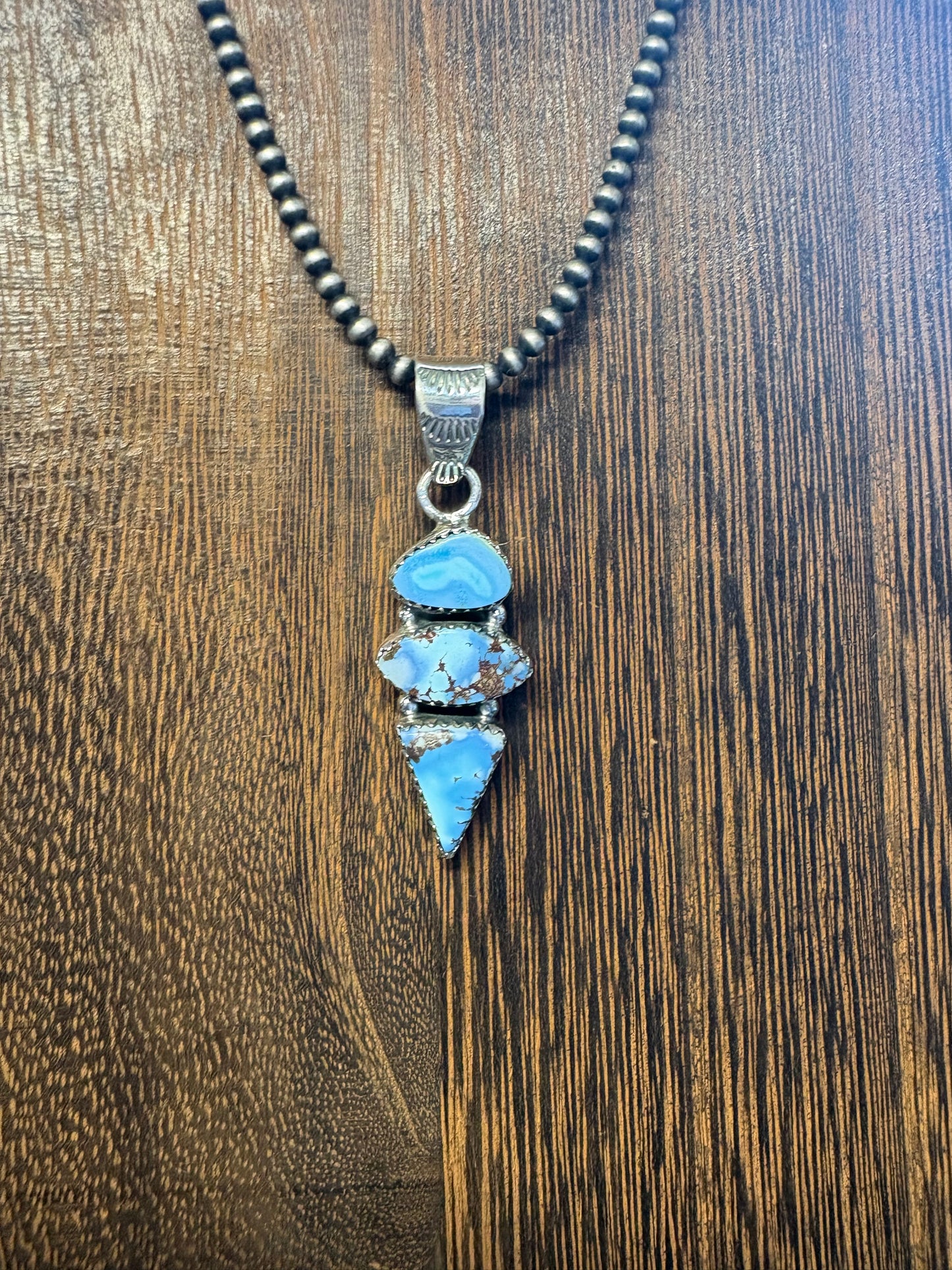 Golden Hills 3 Stone Pendant