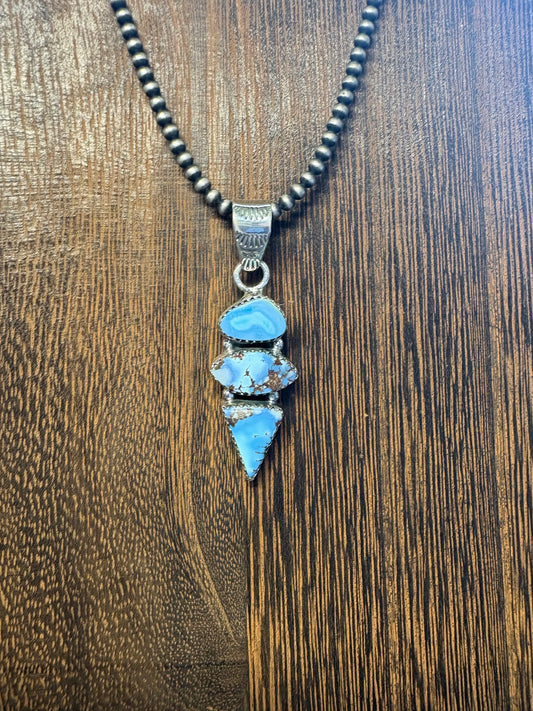 Golden Hills 3 Stone Pendant