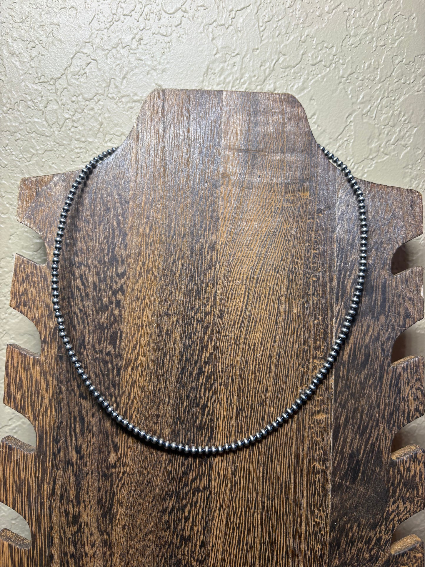 16” + 2” 3mm Sterling Pearls