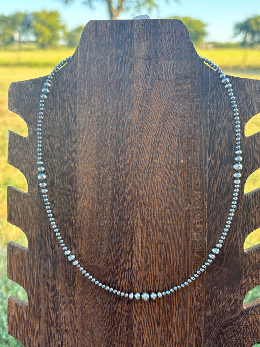 18” + 2” 3-6mm Graduated Pearls