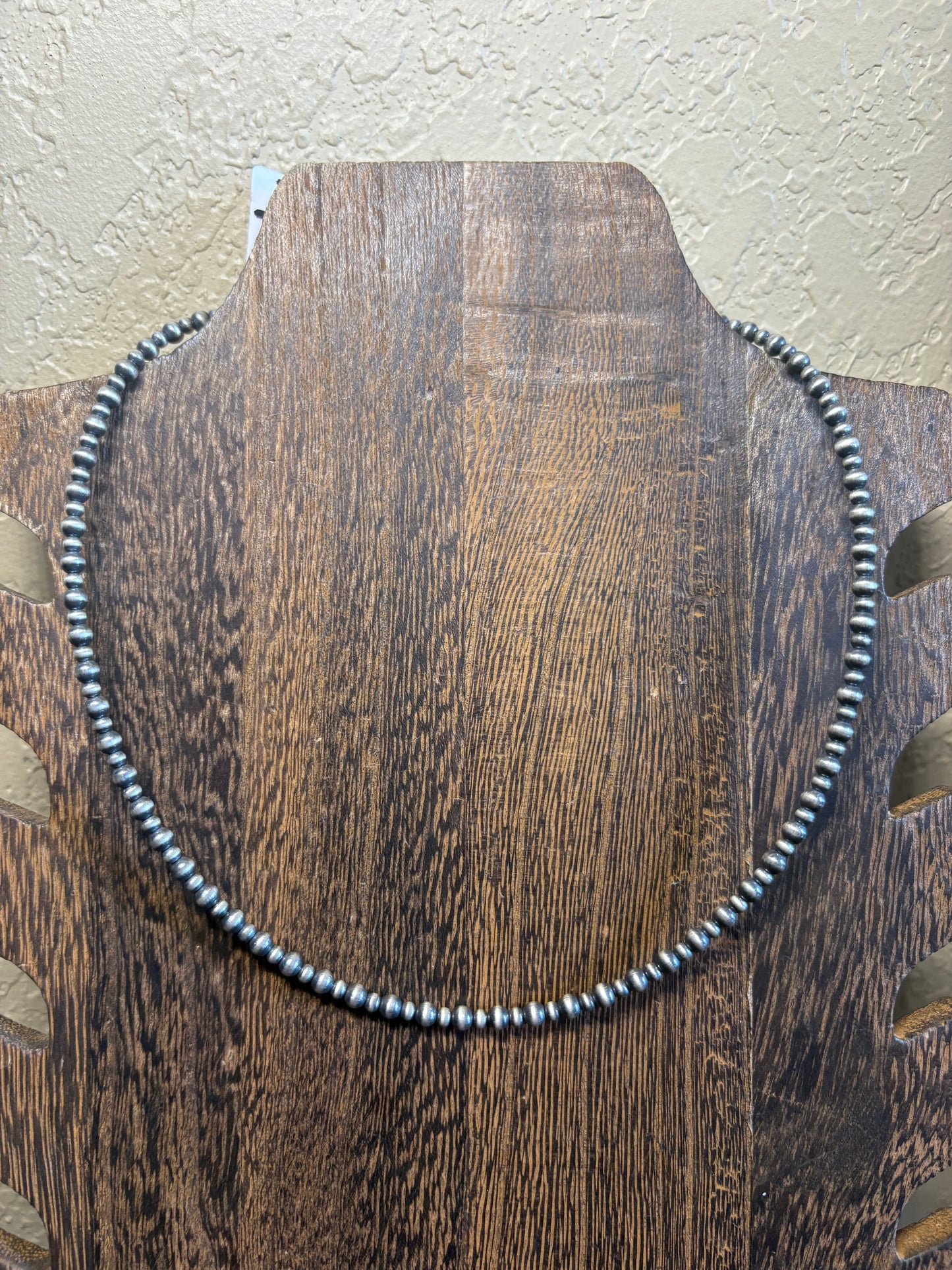 16” + 2” 3 & 4mm Alternating Sterling Pearls