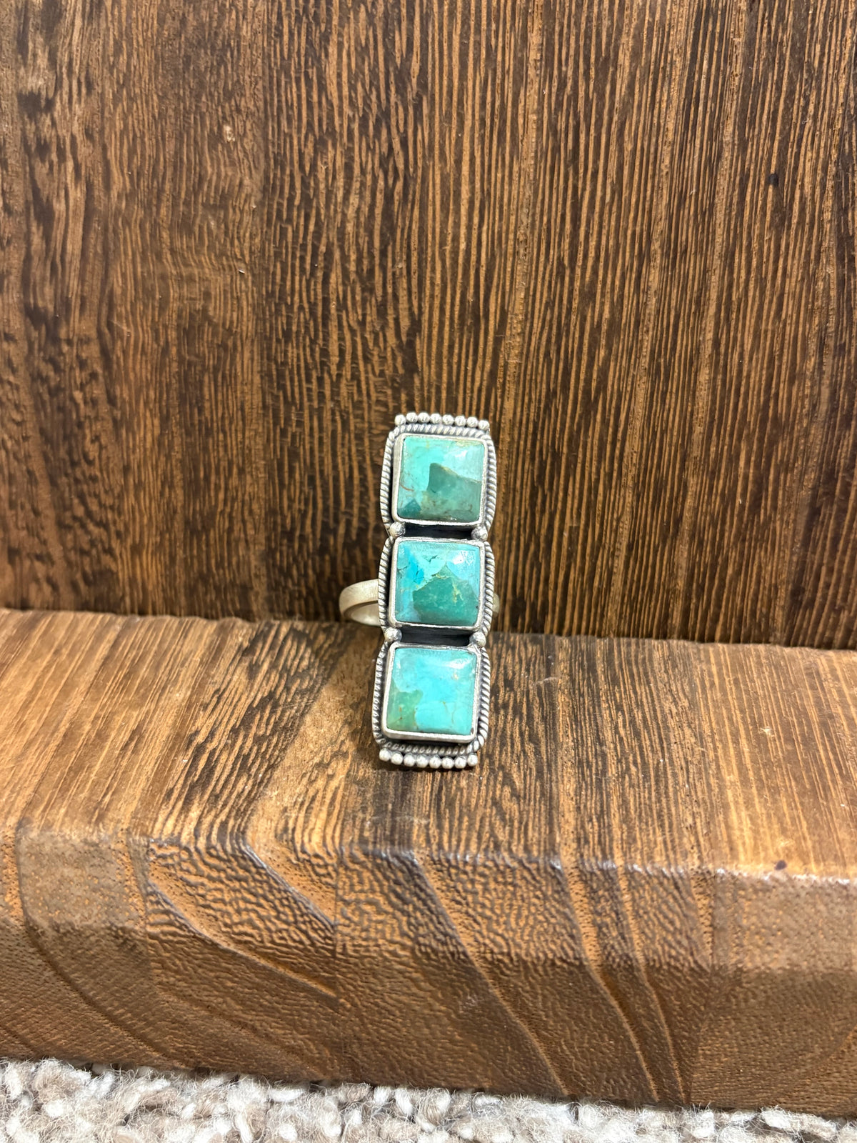 Kingman 3 Square Stone Ring