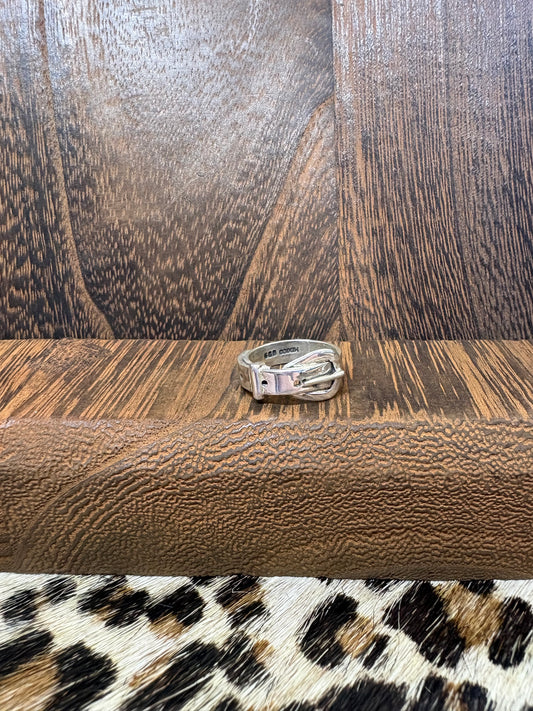 All Sterling Belt Buckle Ring