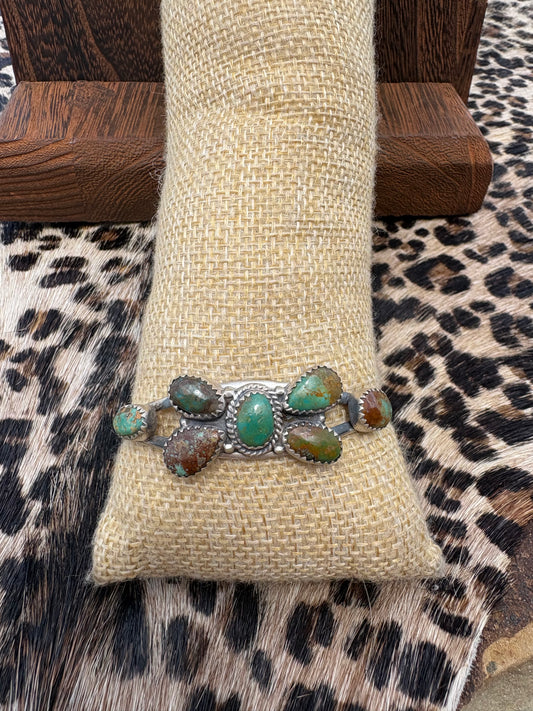 Pilot Mountain 7 Stone Butterfly Cluster Cuff