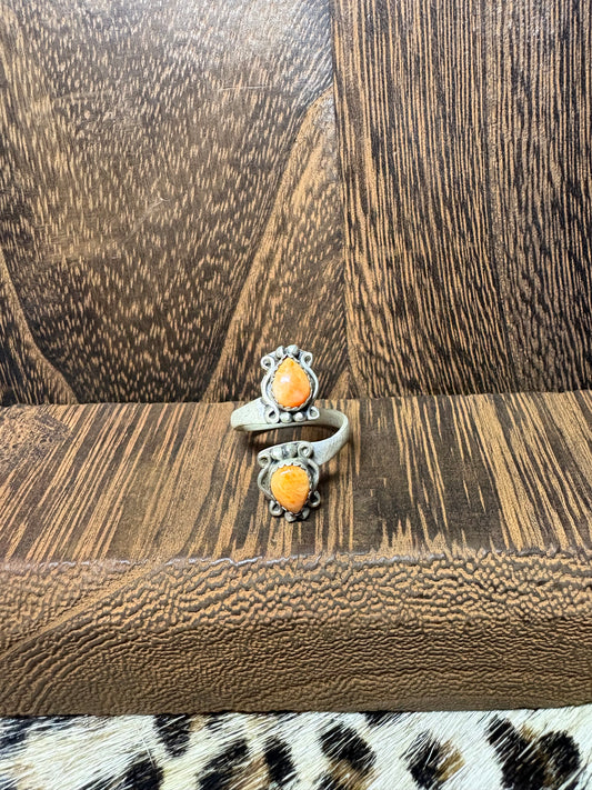 Orange Spiny Bypass Ring