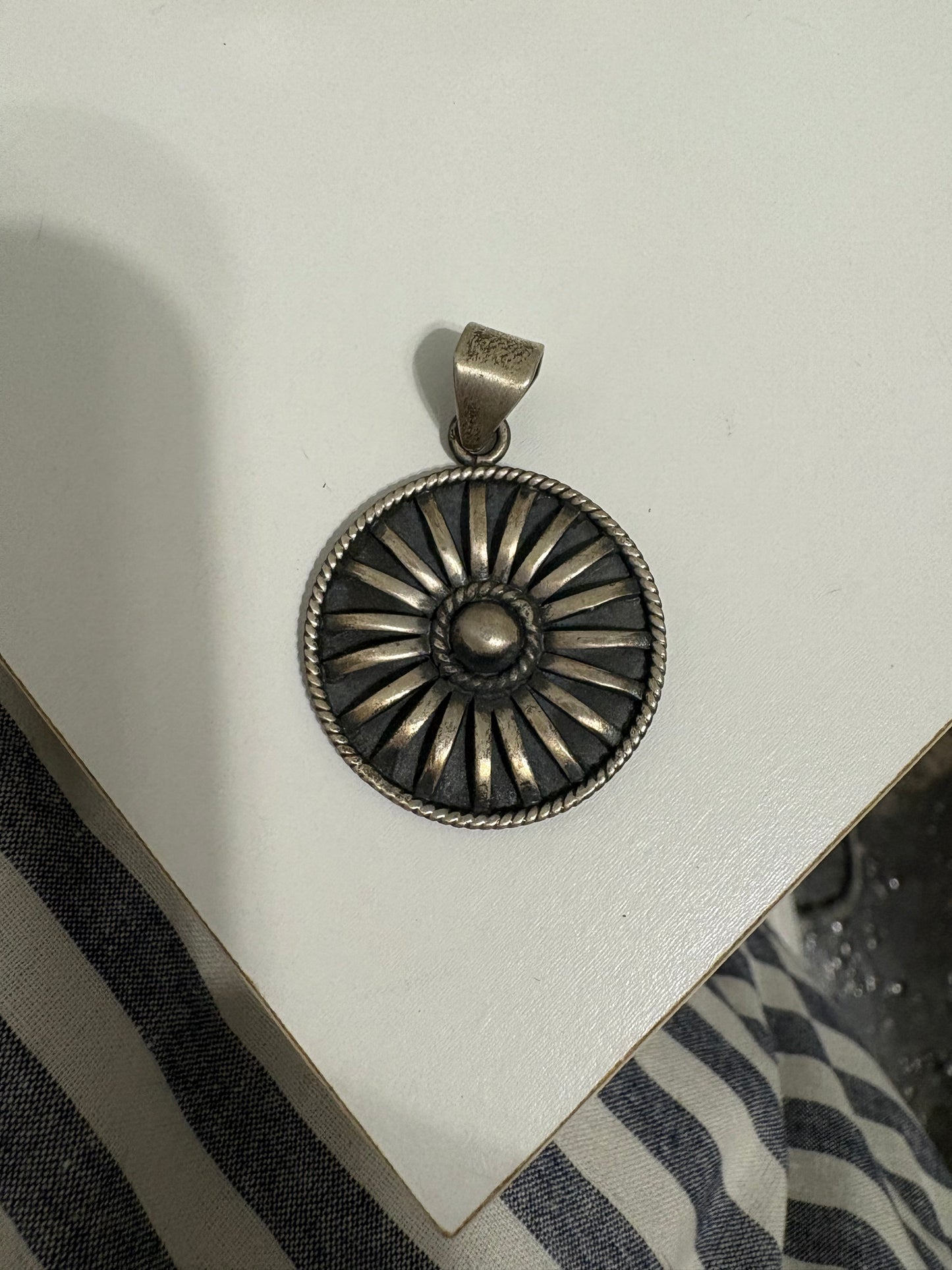 All Sterling Sunflower Pendant