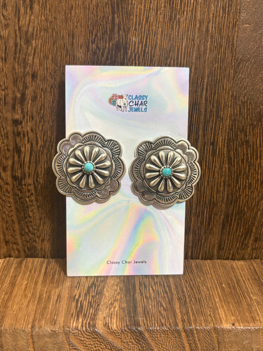 Large Kingman Concho Studs