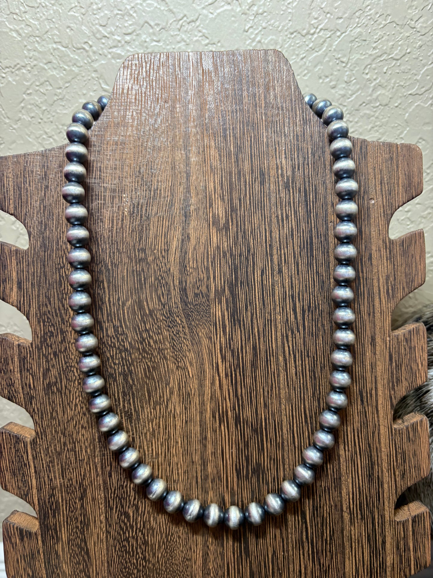 18” + 2” 8mm Sterling Pearls