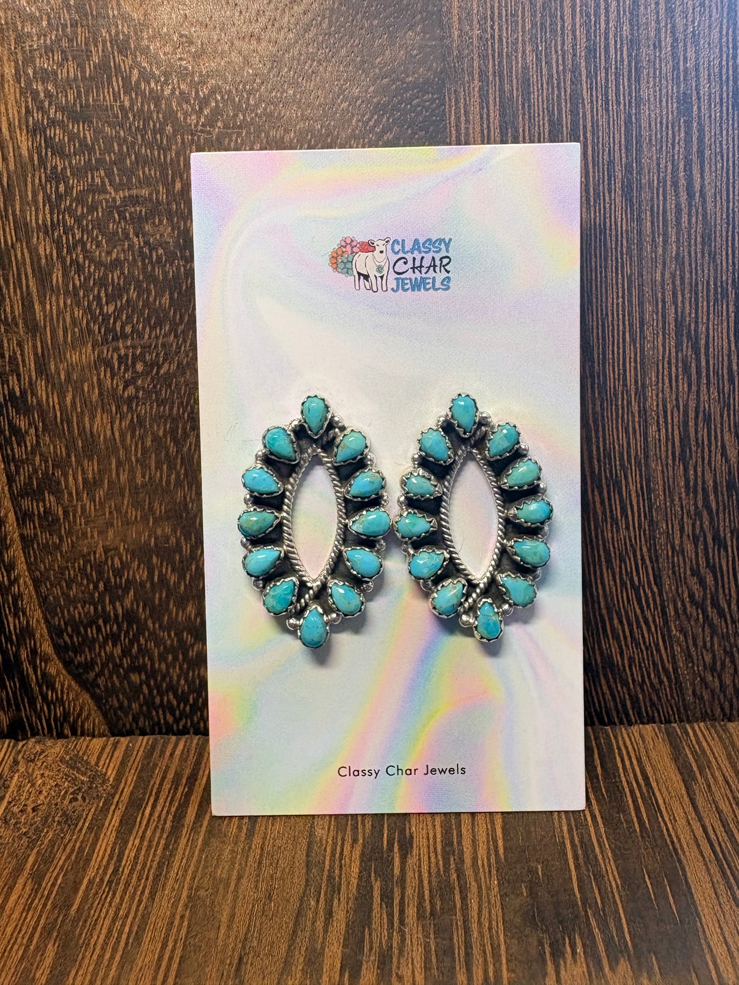 Hada Kingman Large Open Cluster Earrings