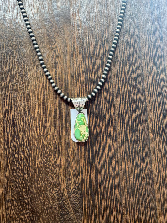 Navajo Handmade Sonoran Gold Pendant