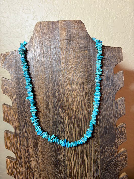 18” Kingman Turquoise Chip Stacker Necklace