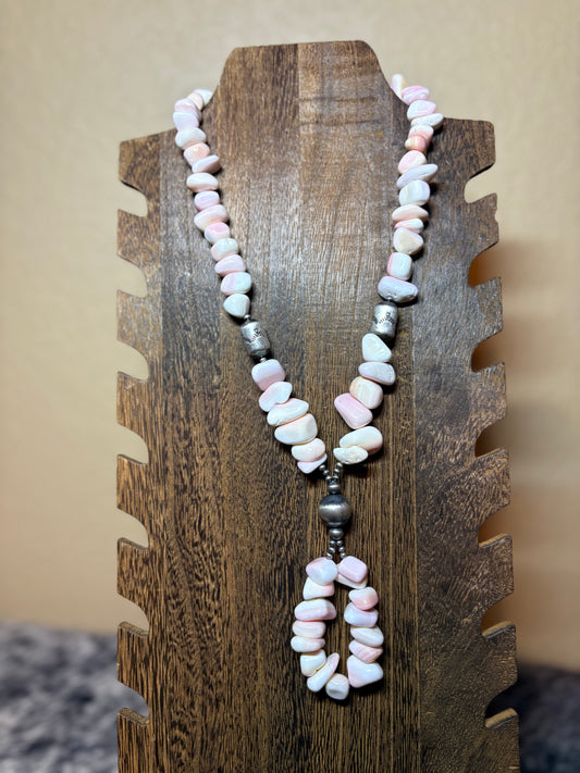 19” Pink Conch Jocla Necklace