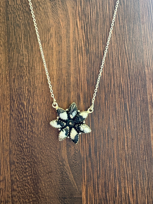 White Buffalo Full Cluster Necklace