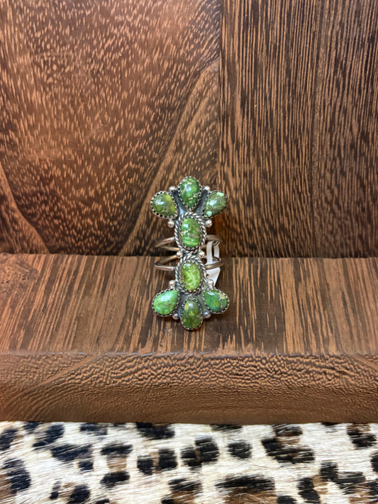 Sonoran Gold 8 Stone Unique Cluster Ring