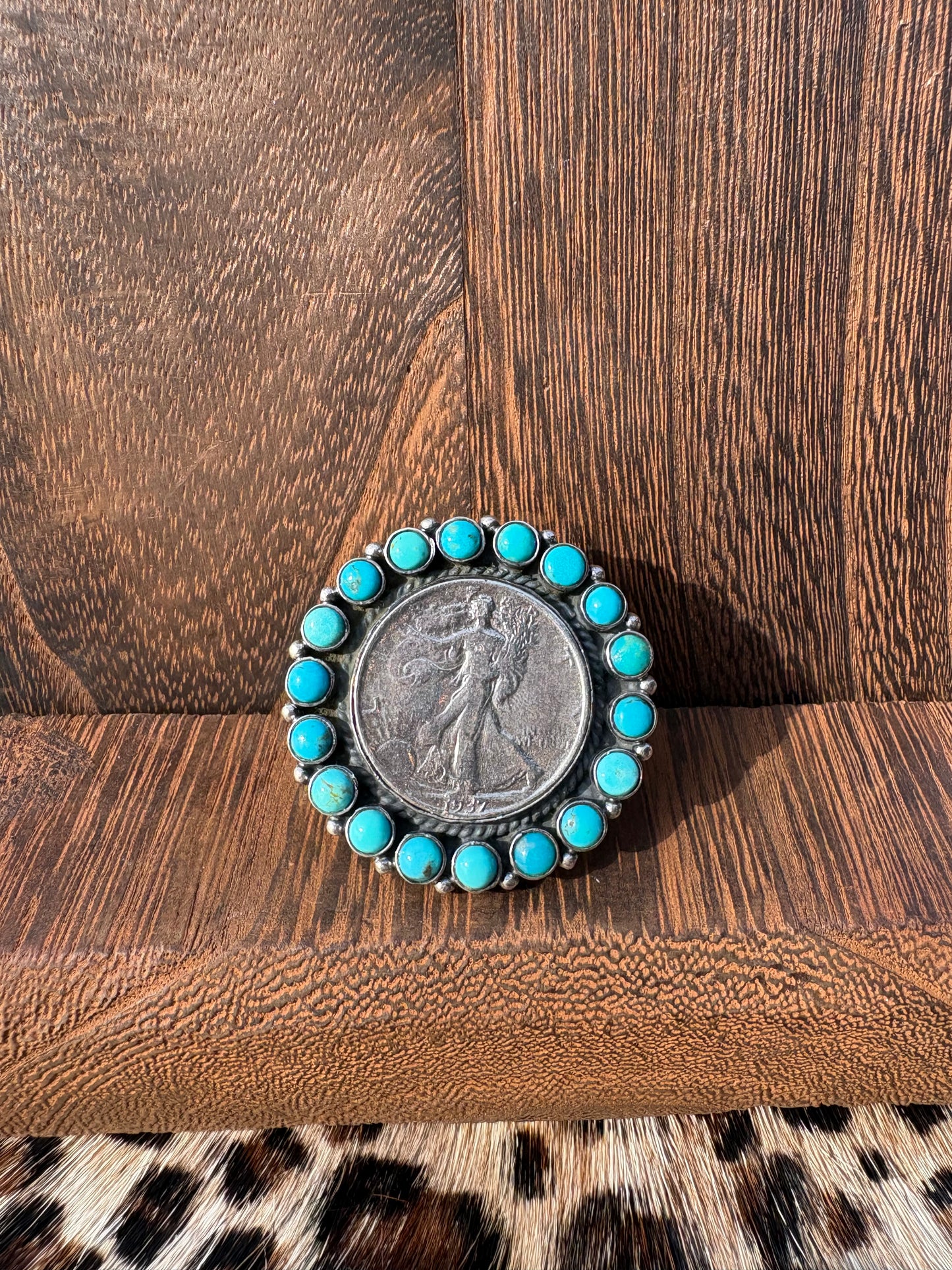 Kingman Coin STATEMENT Cluster Ring