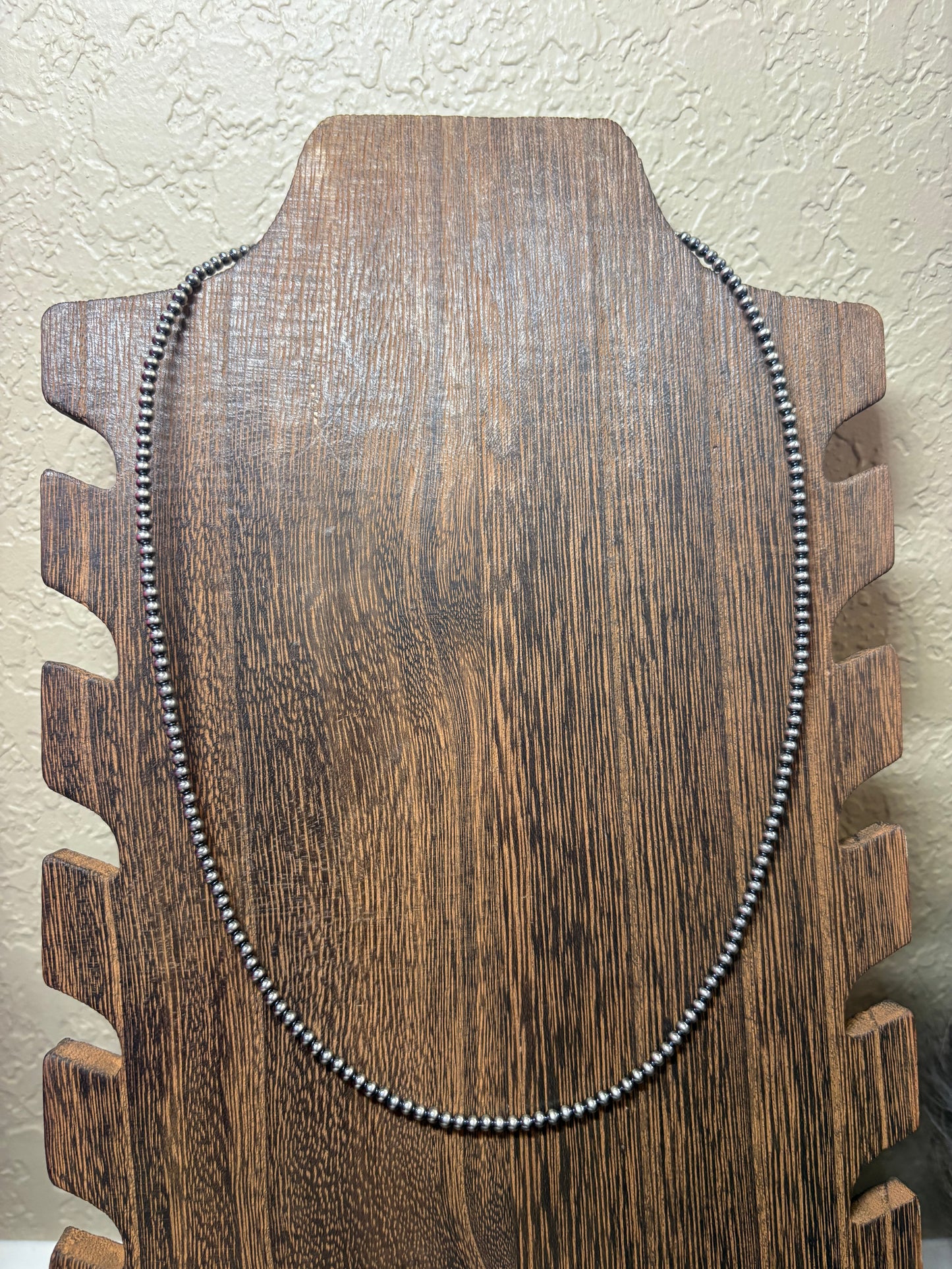 20” + 2” 3mm Sterling Silver Pearls