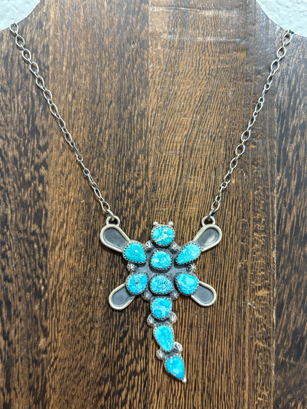 XL White Water Cluster Dragonfly Necklace