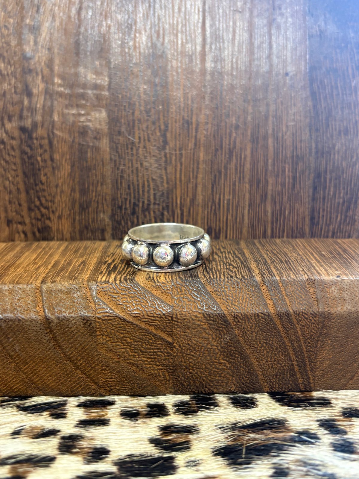 6mm All Sterling Dot Ring