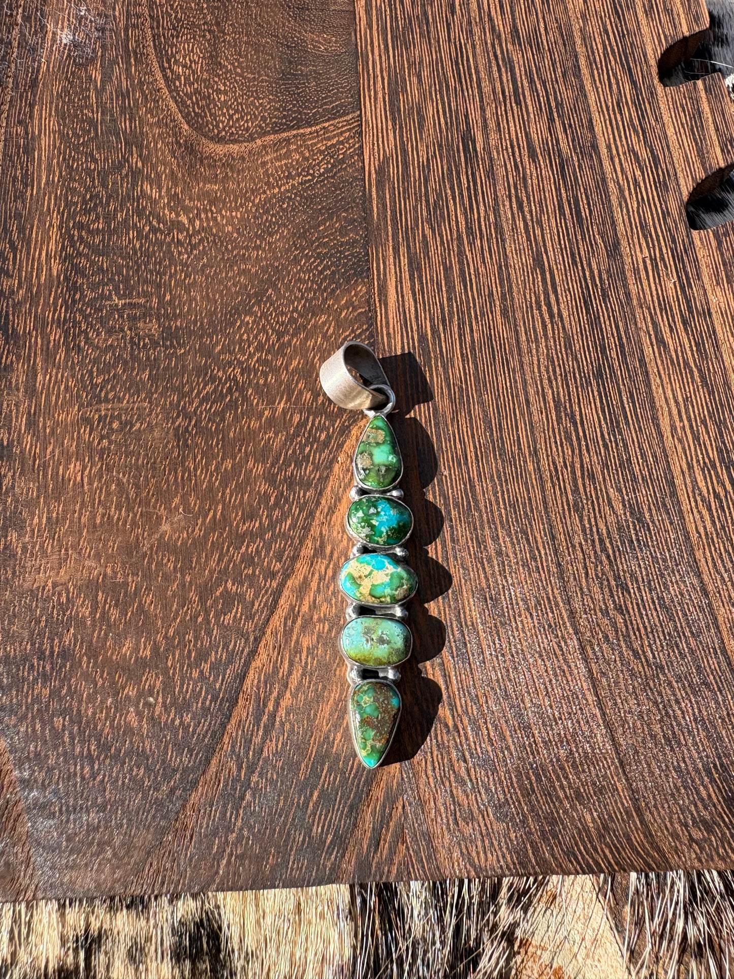 Sonoran Gold 5 Stone Statement Pendant