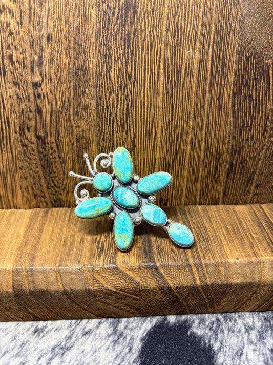 Kingman Statement Dragonfly Ring