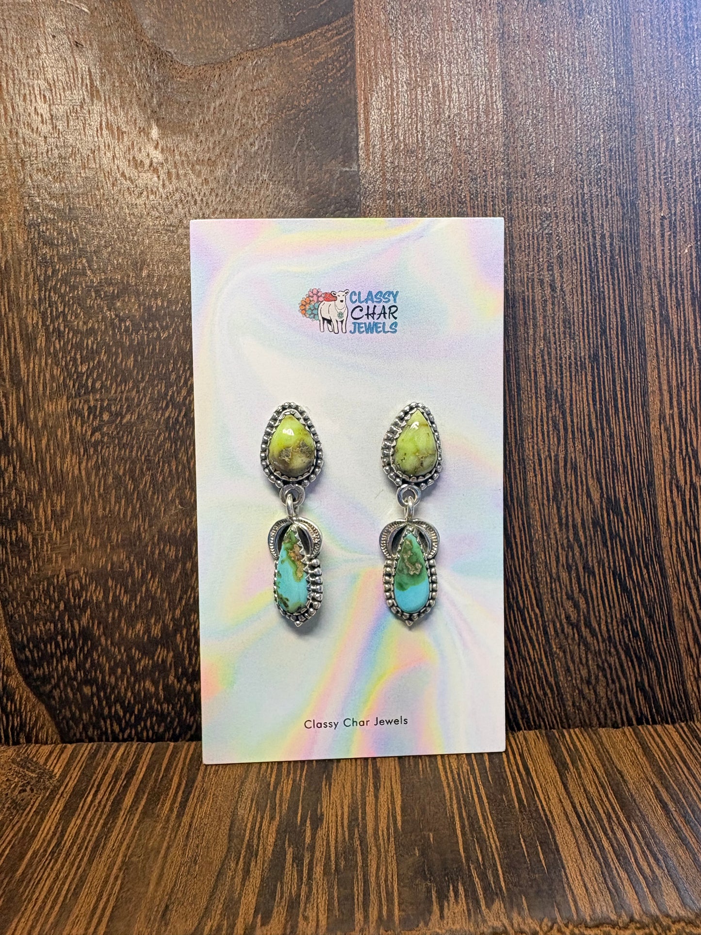 Palomino & Sonoran Gold 2 Stone Earrings