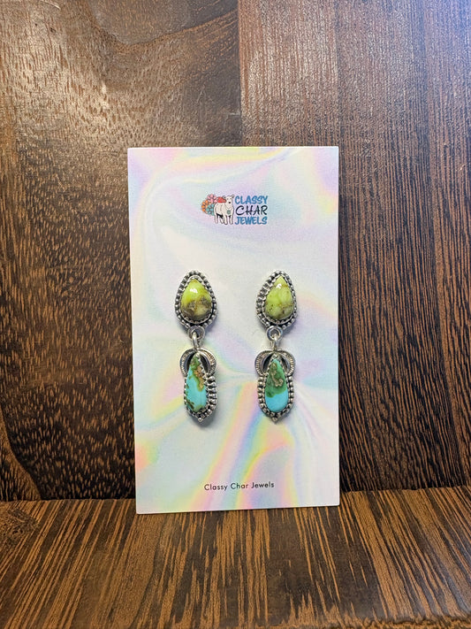 Palomino & Sonoran Gold 2 Stone Earrings