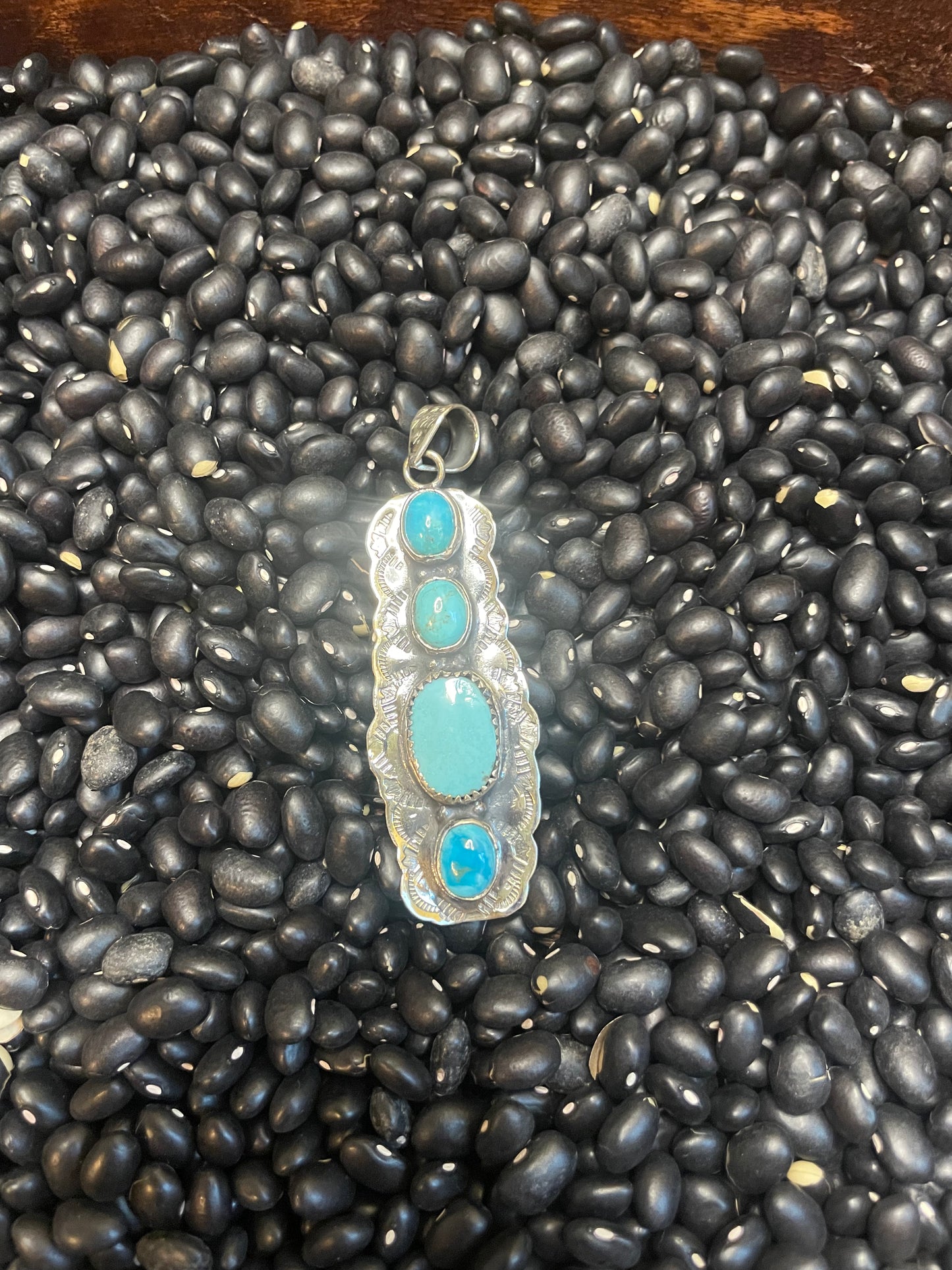 Multi Stone Turquoise Pendant