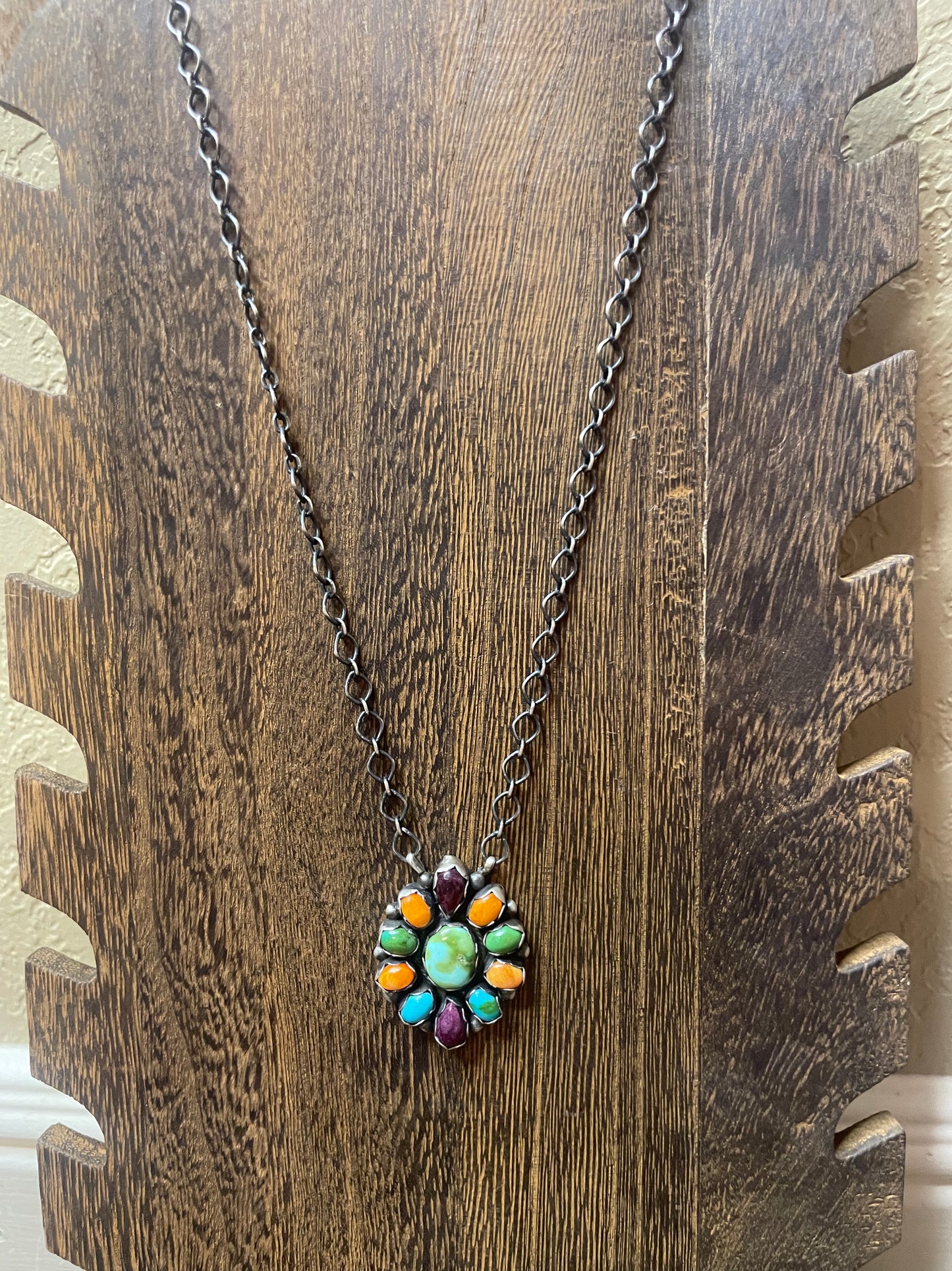 Navajo Handmade Multi Color Necklace