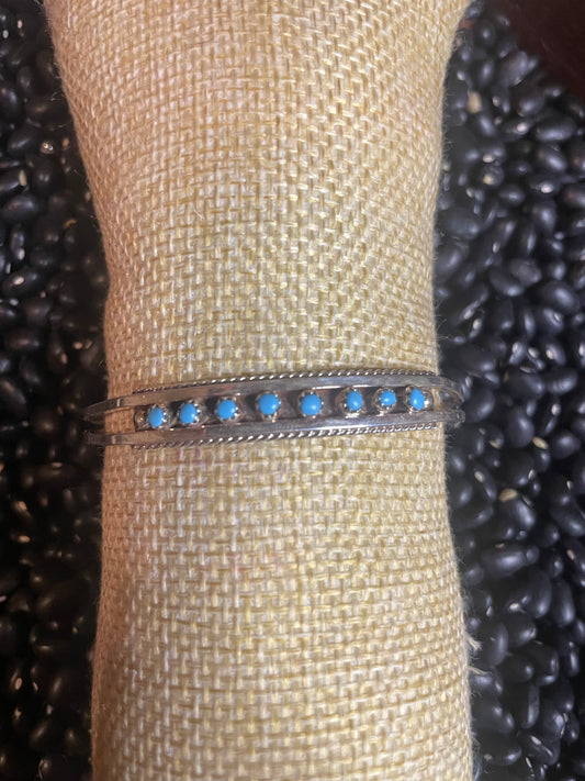 Navajo Handmade Multi Kingman Cuff