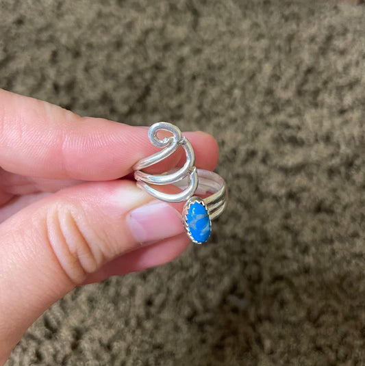 Kingman Swirl Adjustable Ring